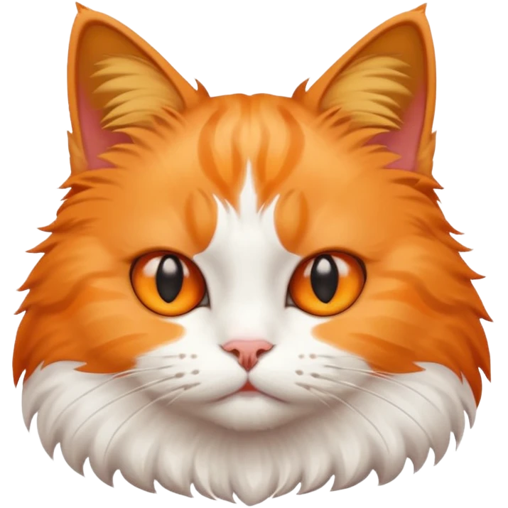 Cat looking impressed emoji