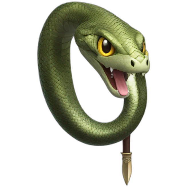 Sword head like a snake tongue  emoji