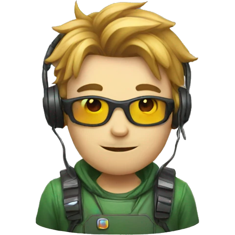 Un chat gamer emoji