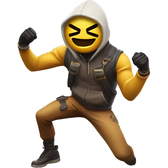 Hitting the griddy fortnite dance  emoji