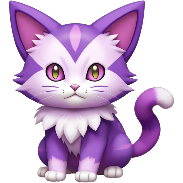 Purrloin-Skitty-Pokémon-Fakémon-hybrid-creature (full body) emoji