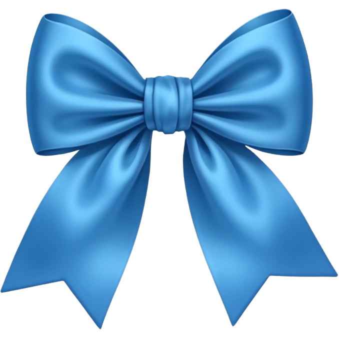 create a blue color bow emoji