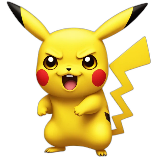 pikachu angry emoji