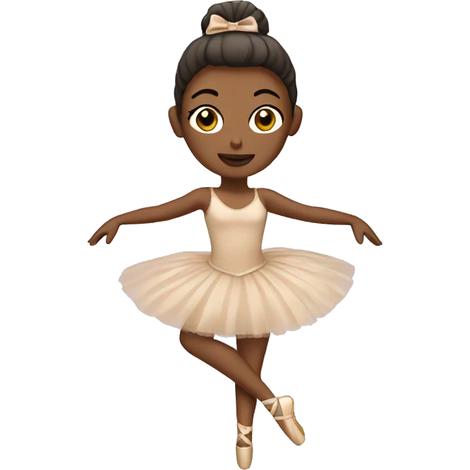 Beige ballerina emoji