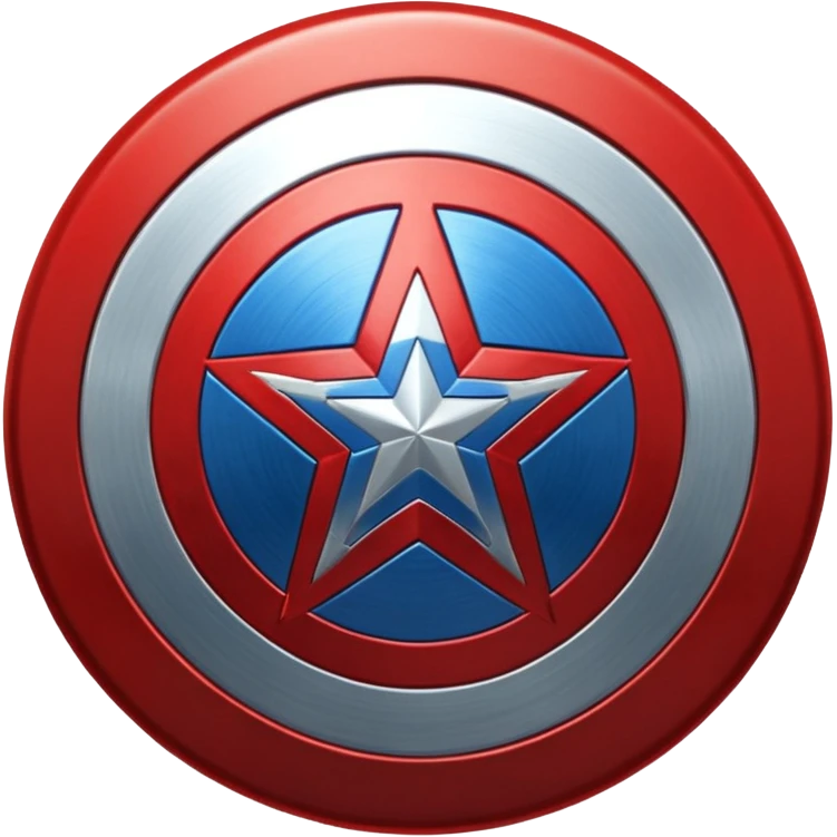 Captain America sheild emoji