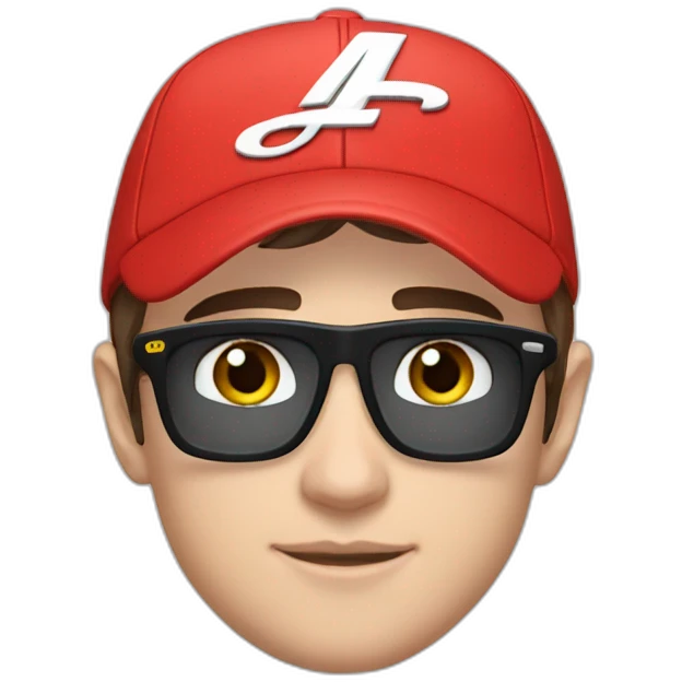 Charles Leclerc with formula 1 cap emoji