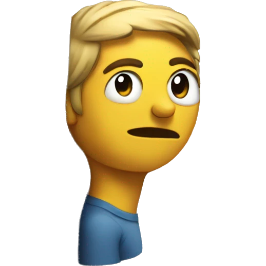 talking to a wall emoji