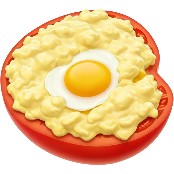 Egg tomato scramble  emoji