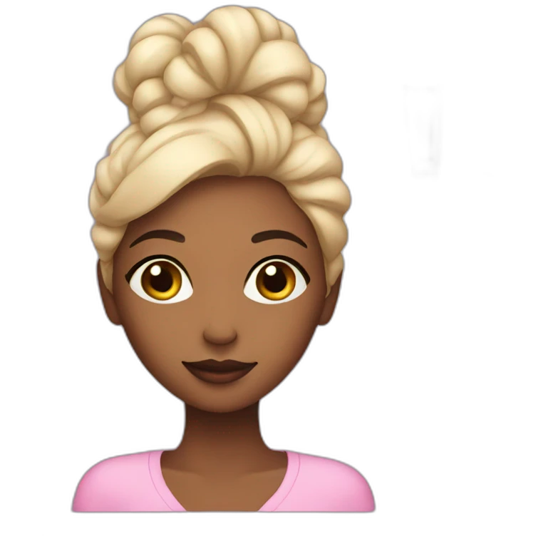 a woman with cosmetic products in her hand emoji