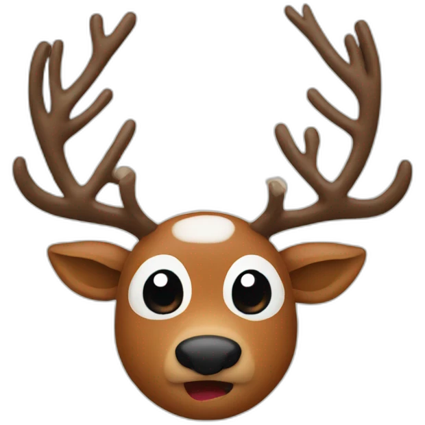 rudolph face emoji