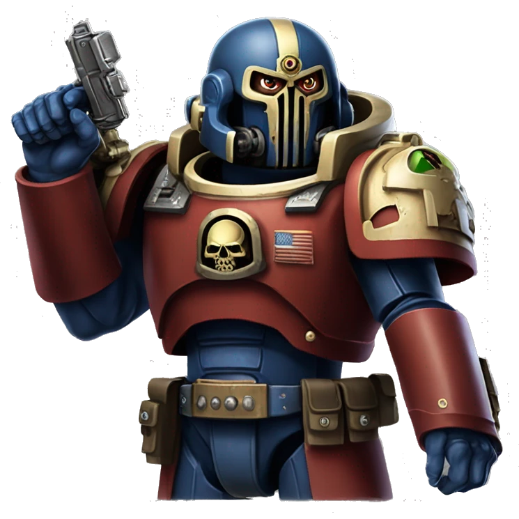 warhammer 40k space marine saying "Brother!:" emoji