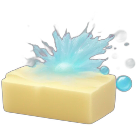 bar of soap exploding with bubbles emoji