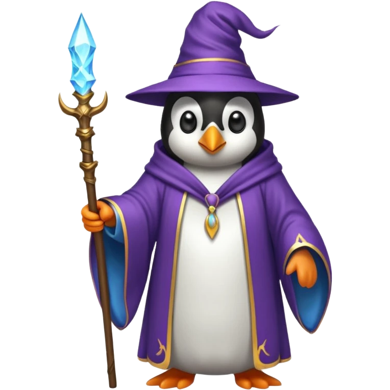 Penguin Wizard emoji
