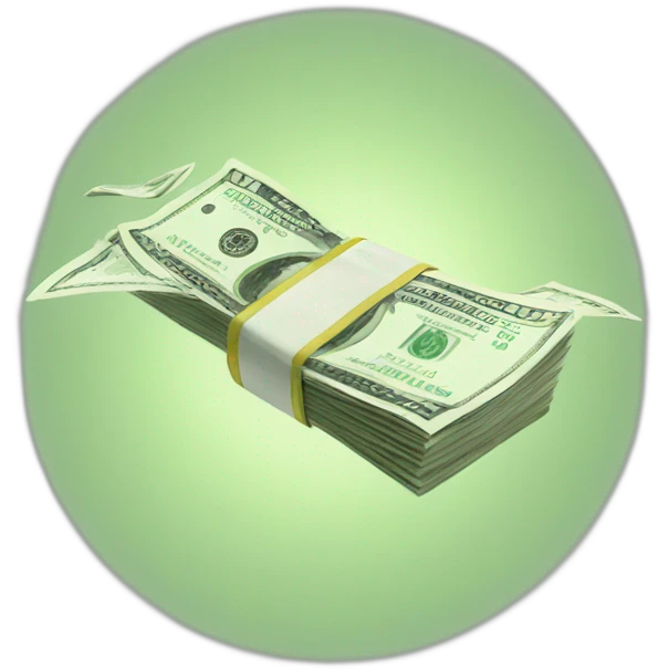 Money flying emoji