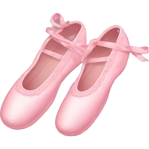 Pink ballet shoes emoji