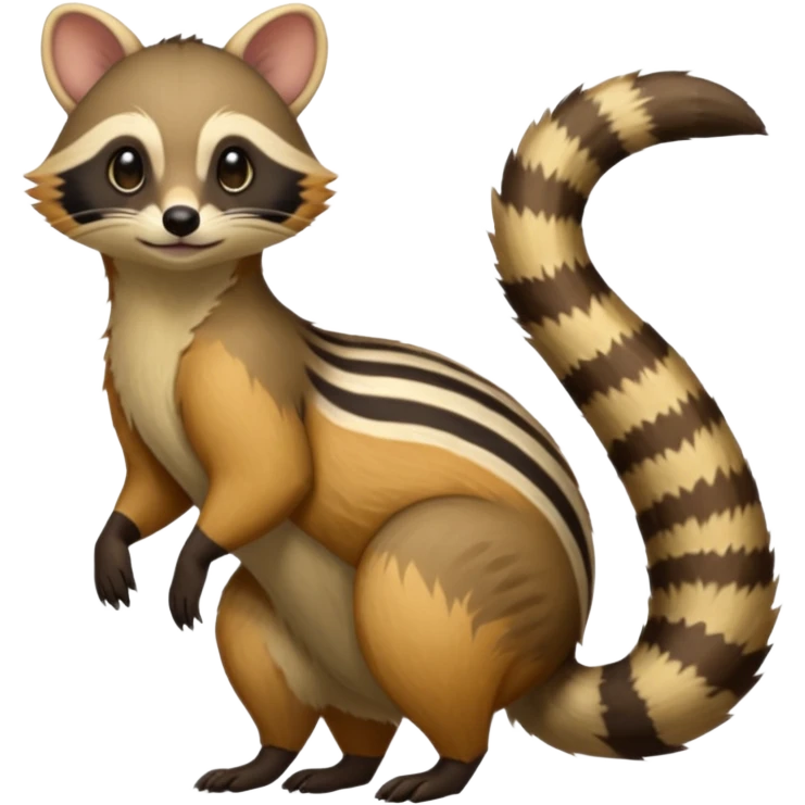 Cacomistl-Tanuki-Civet-Numbat-hybrid (full body) emoji