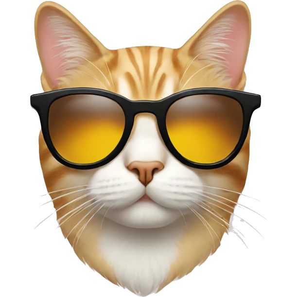Cat with sunglasses emoji