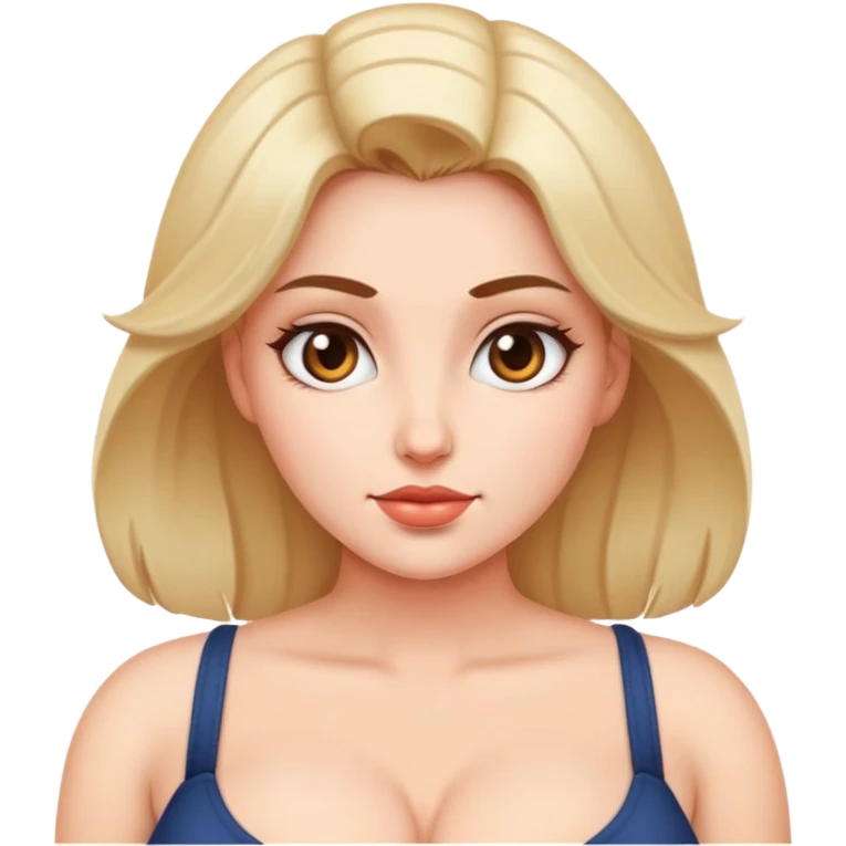 Голая женщина с большими сиськами emoji