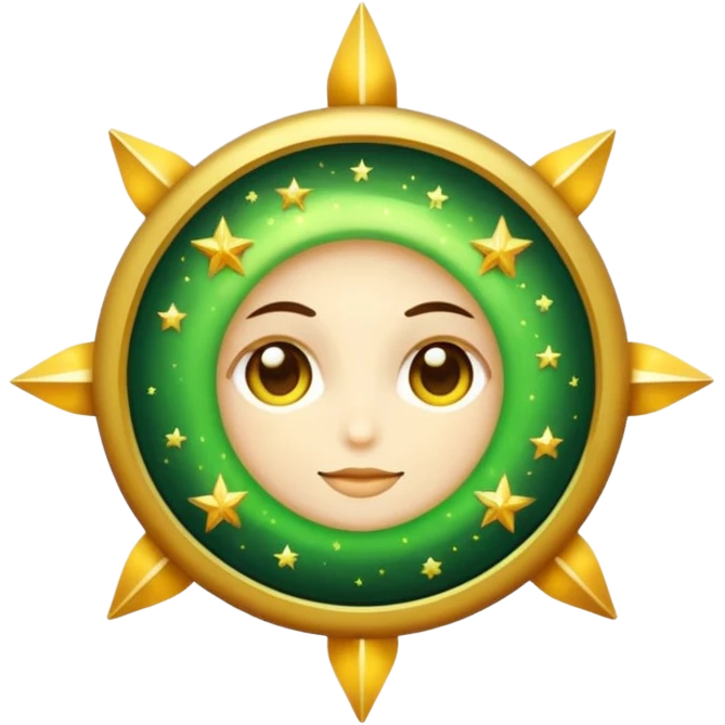 چشم گربه با چشم ستاره emoji