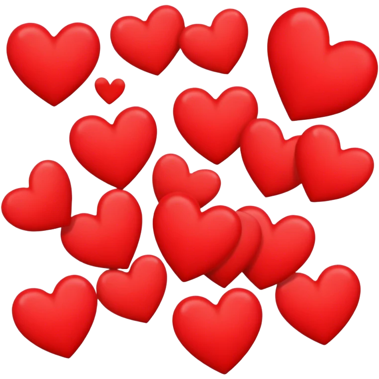 Give me A+Y made with a buch of hearts emoji