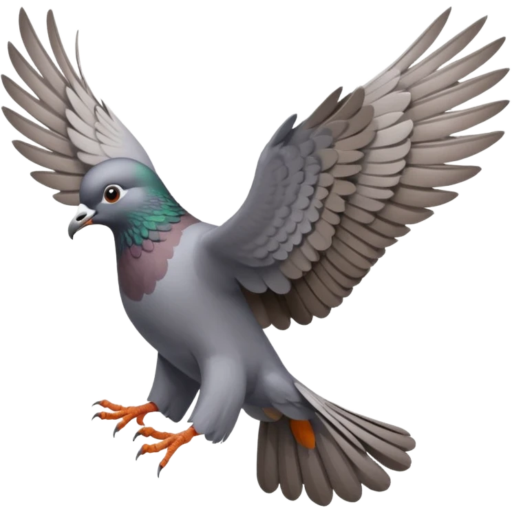 pigeon flying emoji
