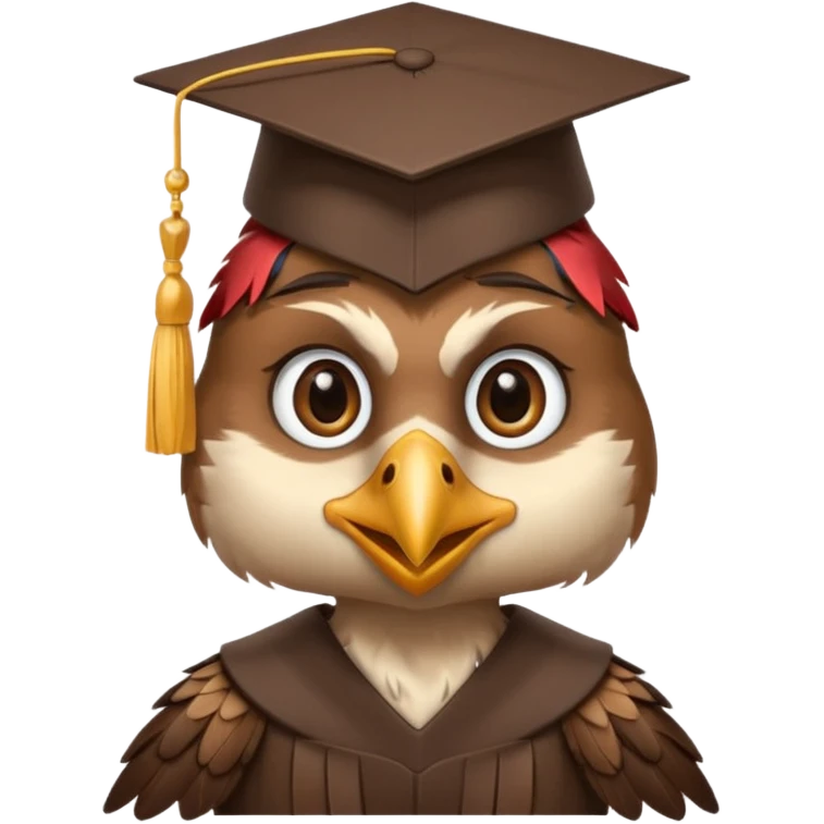 falcon with a grad cap emoji