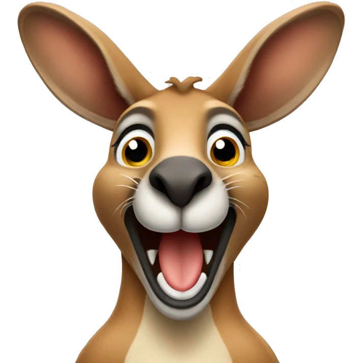 kangaroo celebratng emoji