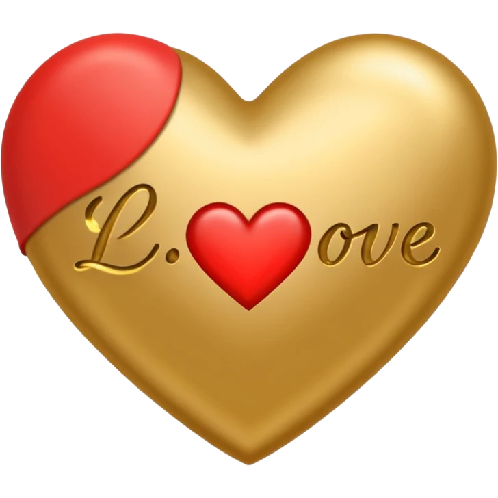 emoji with text 'я ❤️ Юльчика', red heart instead of the word 'люблю' emoji