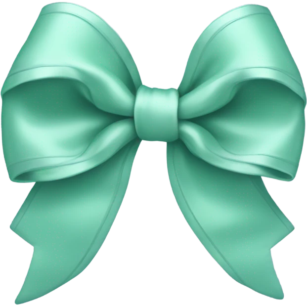 Mint bow emoji