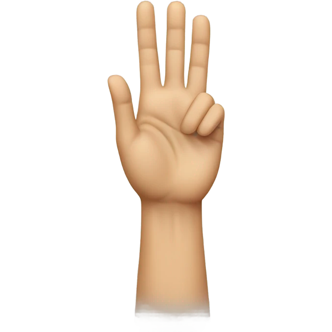 Stop hand sign emoji