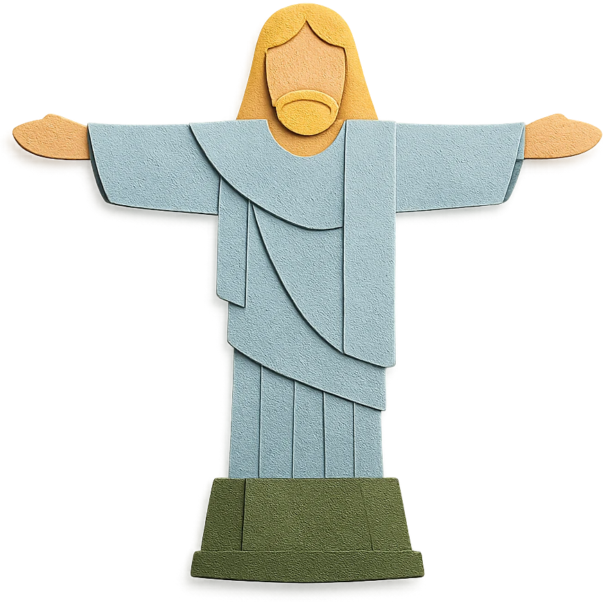 Christ the Redeemer statue in Rio de Janeiro emoji
