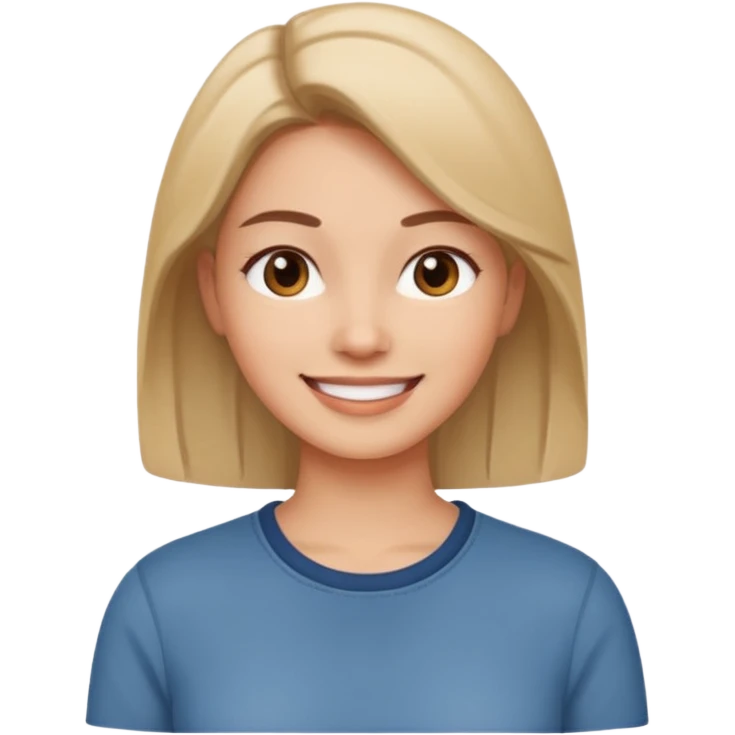 women casual outfit full satisfied emoji