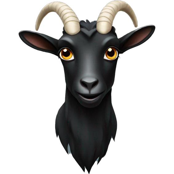 Black goat emoji