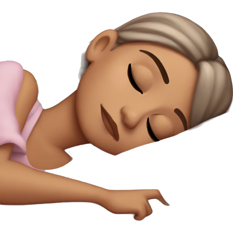 Ariana Grande sleeping emoji