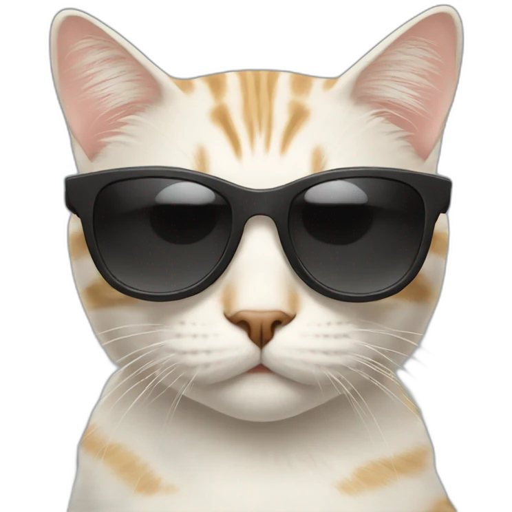 Cat with sunglasses emoji