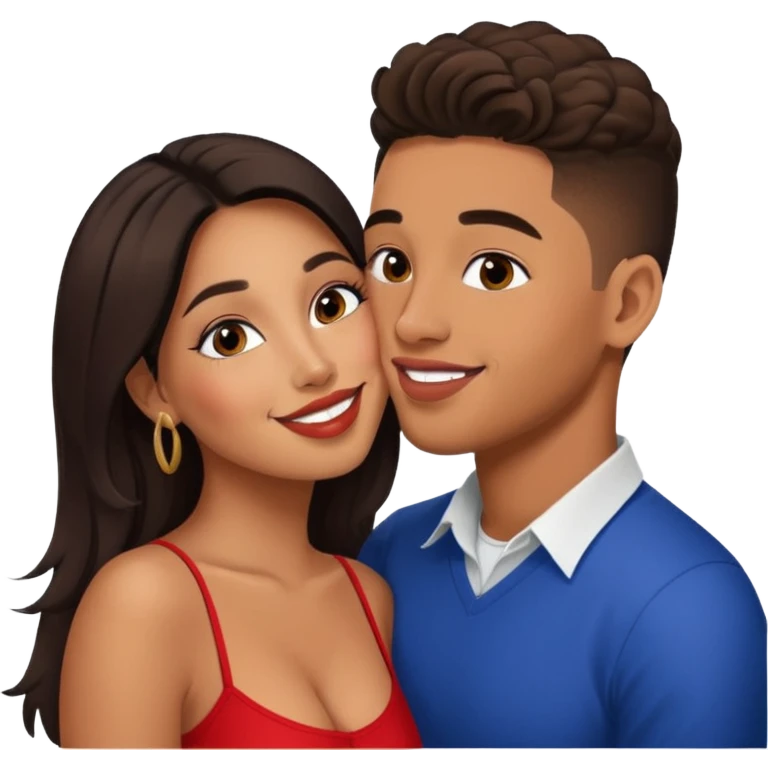 Tefi Valenzuela Peru Instagram Model kissing Josh King Madrid emoji