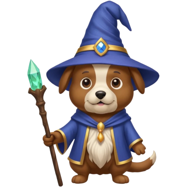 Dog wizard emoji