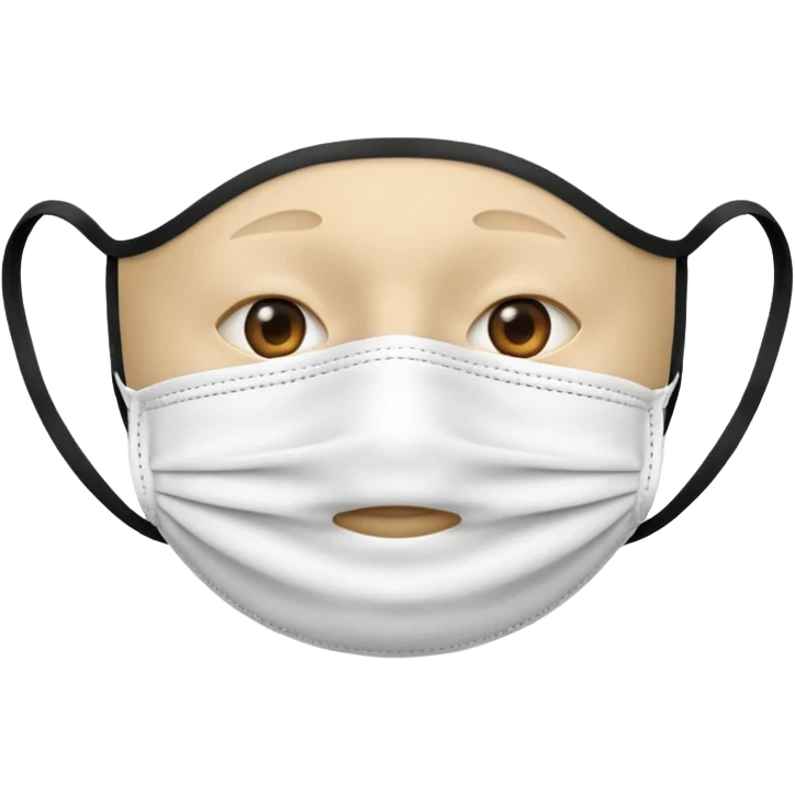 Mouth mask no face emoji