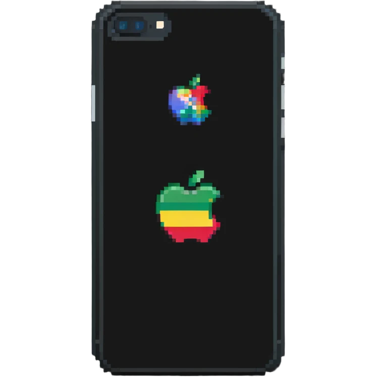 iPhone with apple logo on back emoji
