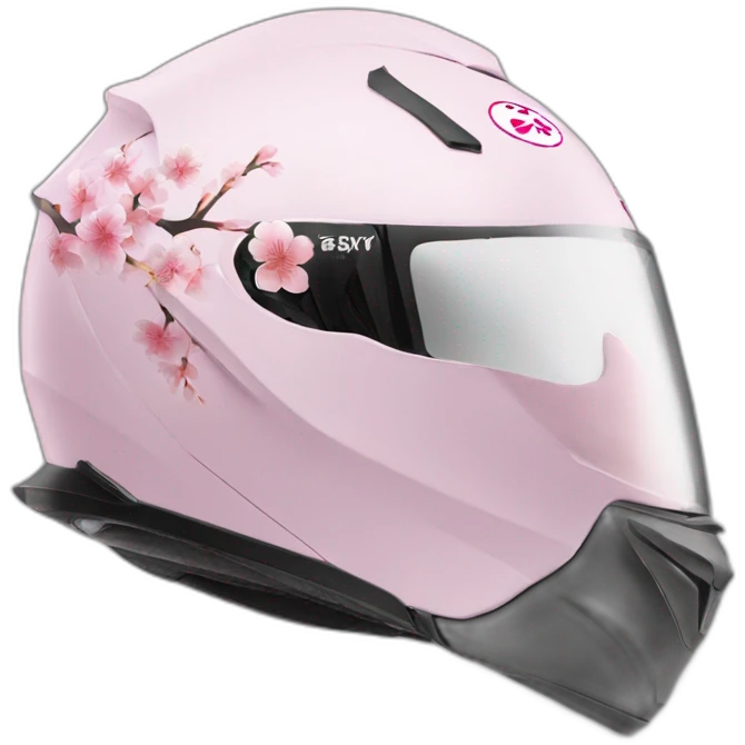 sakura motorcycle helmet emoji