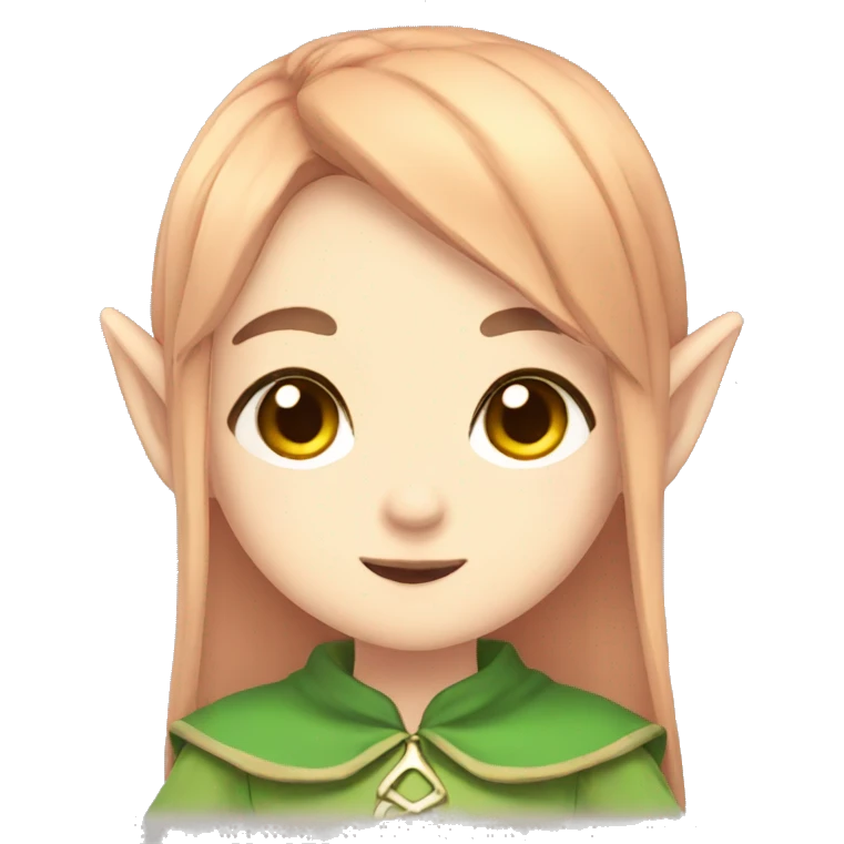anime elf, kawaii emoji