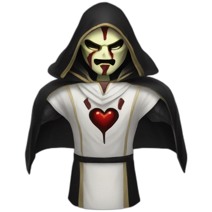 A SINISTER HEART SITH BLACK SERPENTS emoji