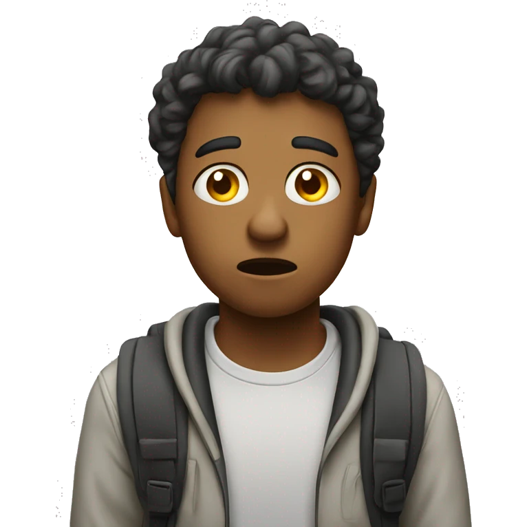 puzzled student emoji