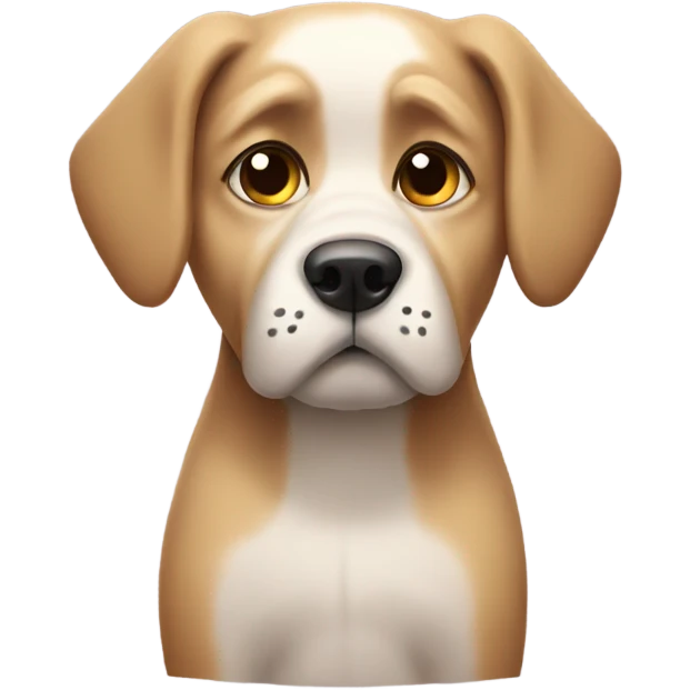 Sad dog emoji