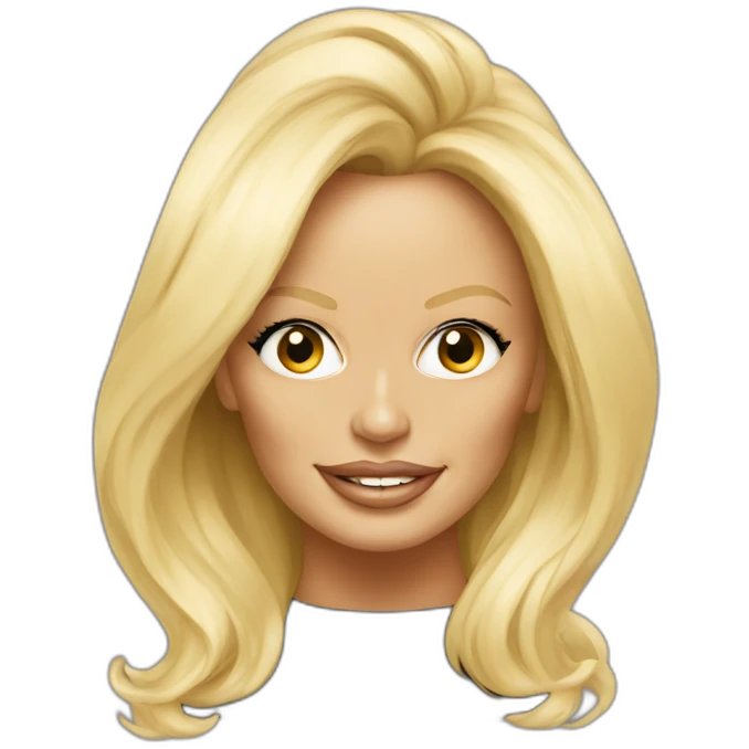 pamela anderson portrait emoji