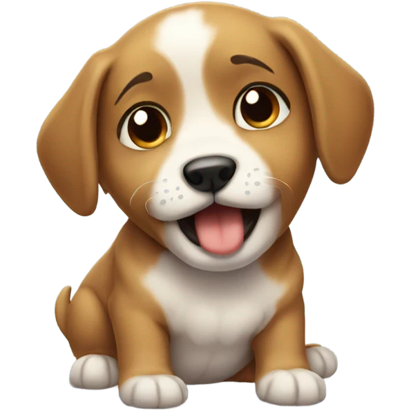 puppy crying  emoji