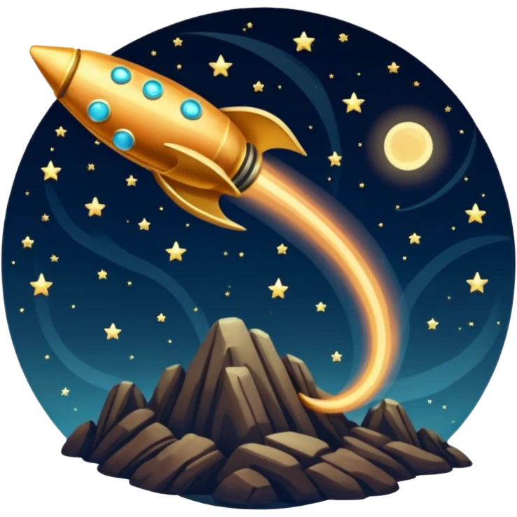 Vintage Planet comet emoji