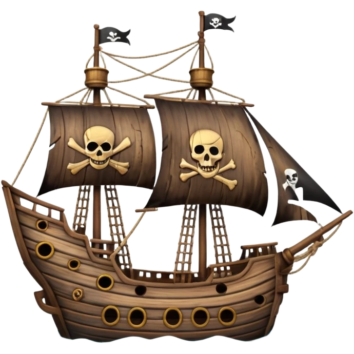 pirate ship emoji