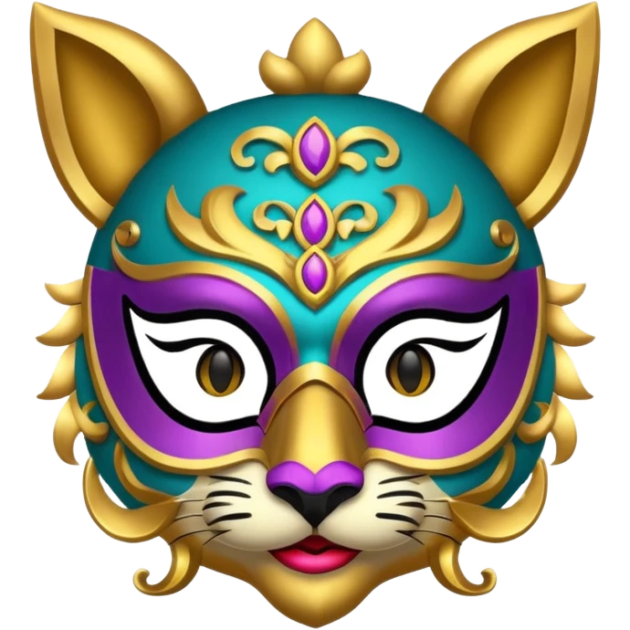 Festival themed animal Mask emoji