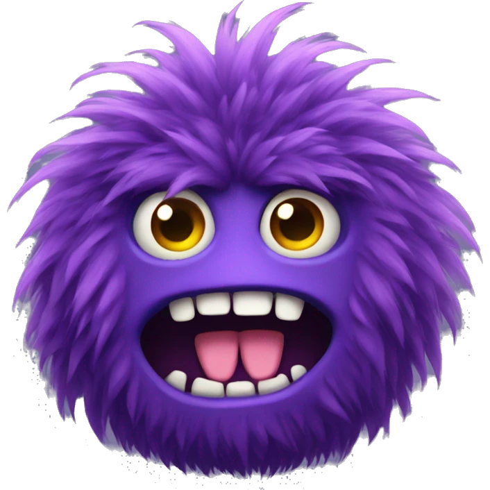 big hairy purple monster  emoji